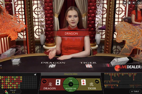 Live Dragon Tiger fast-action card comparisons