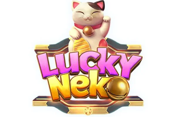 Lucky Neko multiplying cat symbols and fortune bells