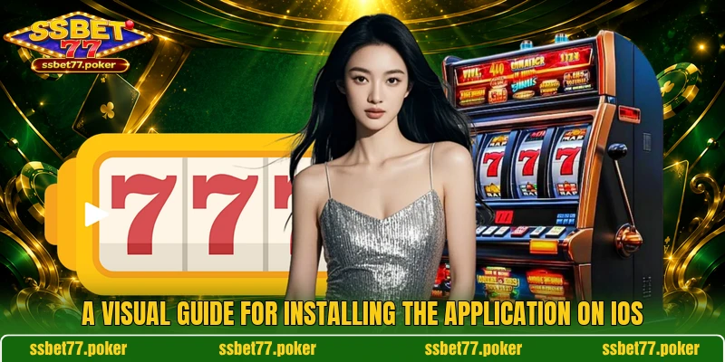 A visual guide for installing the application on iOS