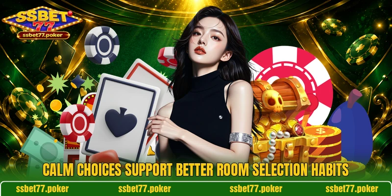 Calm choices support better room selection habits Calm choices support better room selection habits