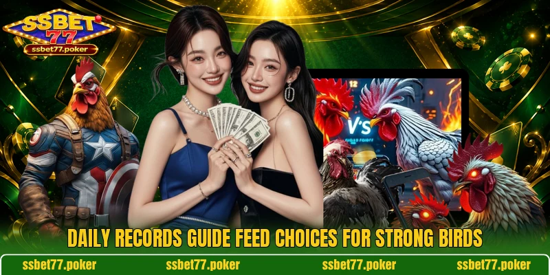 Daily records guide feed choices for strong birds Daily records guide feed choices for strong birds