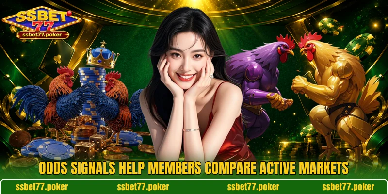 Odds signals help members compare active markets Odds signals help members compare active markets