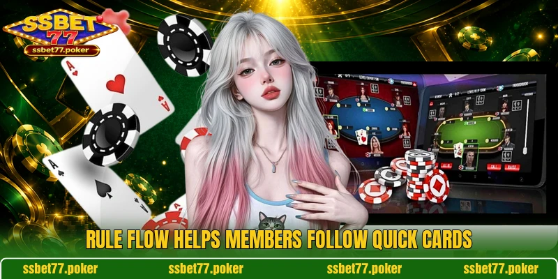Rule flow helps members follow quick cards Rule flow helps members follow quick cards