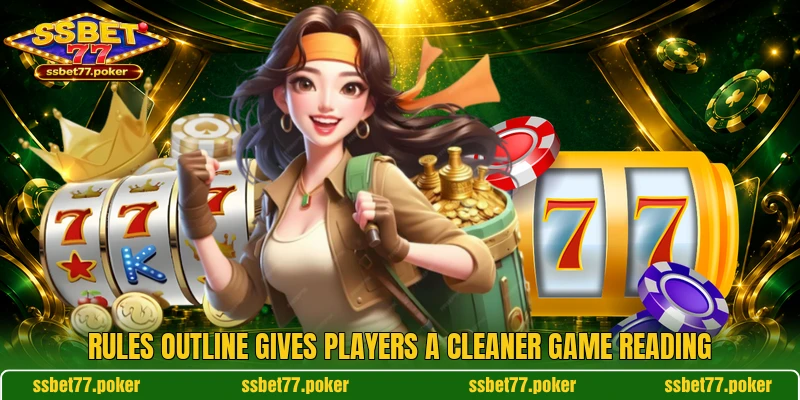 Rules outline gives players a cleaner game reading Rules outline gives players a cleaner game reading