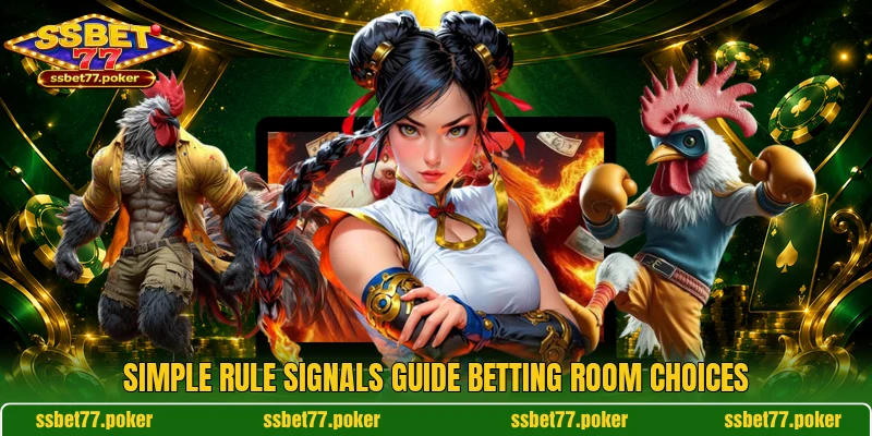 Simple rule signals guide betting room choices